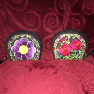 Embroidered wristlets - $10 each sold separately